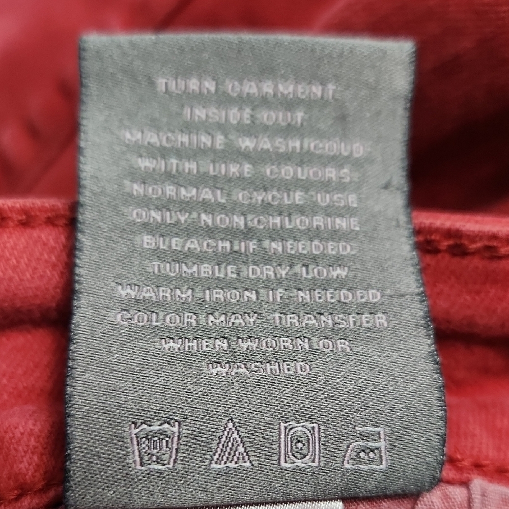 Torrid Dark Red Boyfriend Jeans Size 16R Mid Rise Relaxed Vintage Stretch - Picture 8 of 10